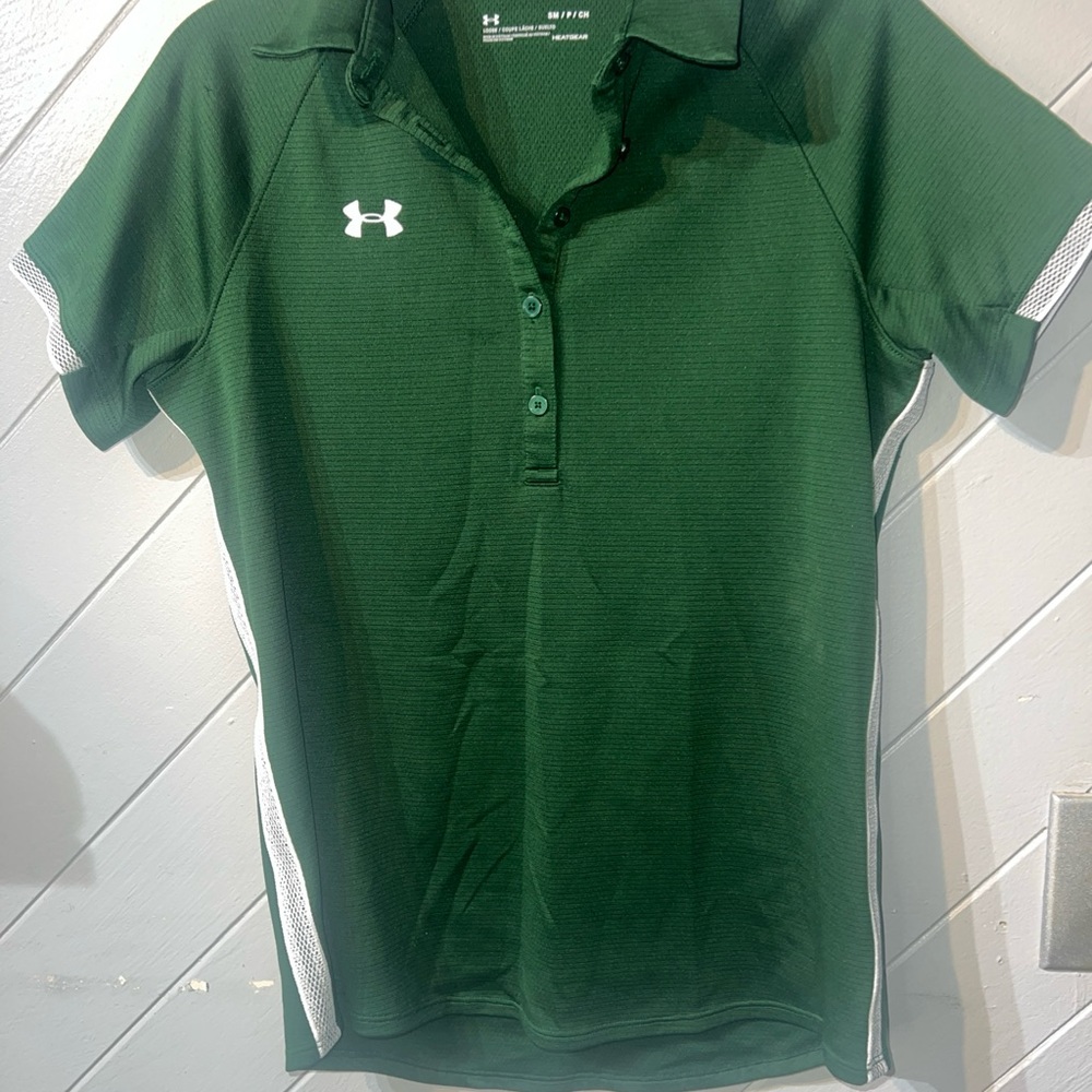 Under Armour women’s dark green polo size small